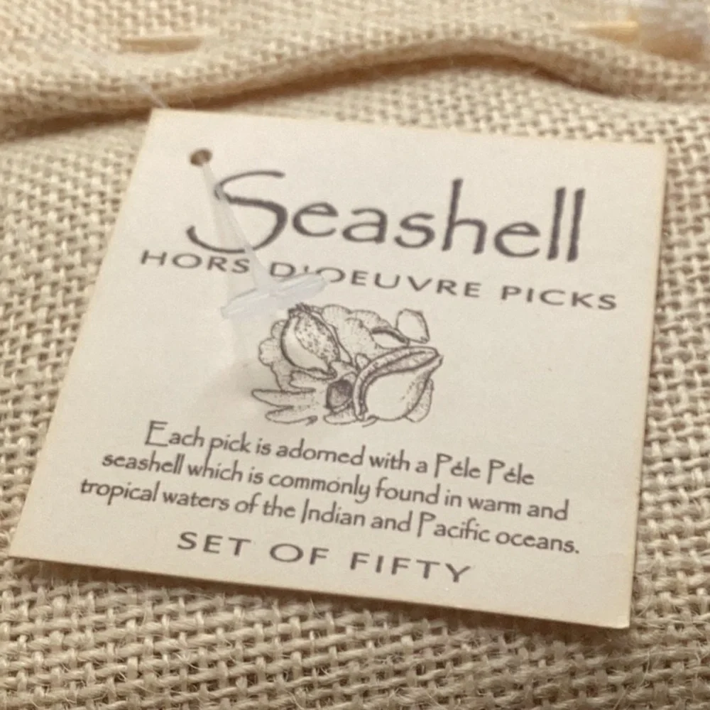 Seashell Hors D'Oeuvre Picks Set